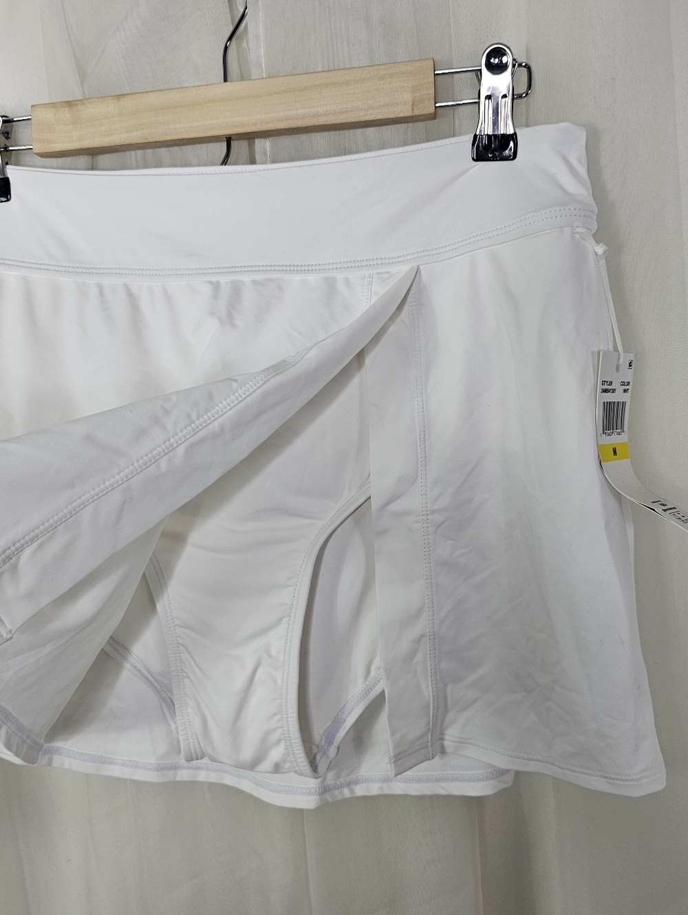 Anne Cole White Swim Skirt Bottom Size Medium - Picture 2 of 7
